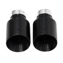 Load image into Gallery viewer, 4 Inch Stainless Steel Exhaust Tip Matte Silver or Black Honeycomb Design Universal Bolt-On