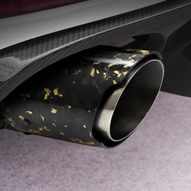 Carbon Fiber Forged Pattern Stainless Steel Exhaust Tip – Multicolor Tailpipe Upgrade