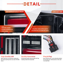 Load image into Gallery viewer, LED Tail Lights for Jeep Gladiator JT 2019–2025 – Black Housing, Red Lens, Plug &amp; Play