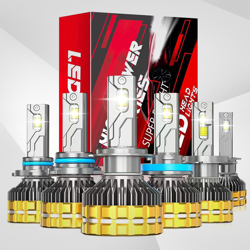 LED Headlight Bulbs, H11/H4/9005 (HB3)/9006 (HB4) Compatible, 300W 30000 LM 6500K (2-Pack)