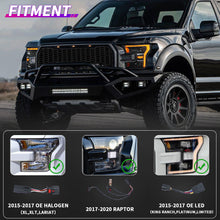 Load image into Gallery viewer, For Ford Raptor F-150 LED Dual Beam Projector Headlights 2015–2020 Sequential Turn Signal Plug and Play