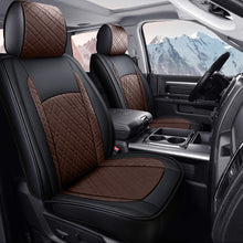 Load image into Gallery viewer, Leather Car Seat Covers Full Set For Chevy Silverado And GMC Sierra Pickup, Custom Fit 1500, 2500HD, 3500HD(2007-2025)