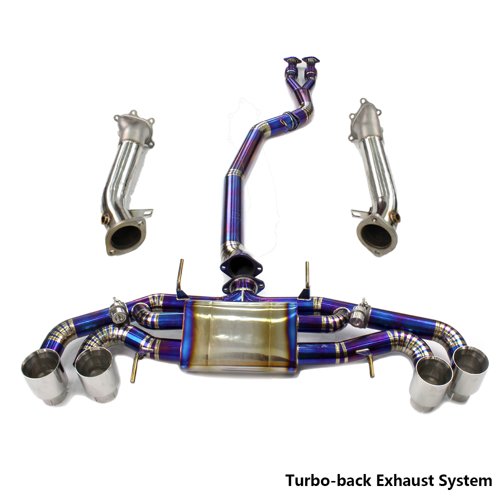 For Nissan GTR R35 2008–2023 Titanium Valved Exhaust System – Full Turbo-Back Upgrade