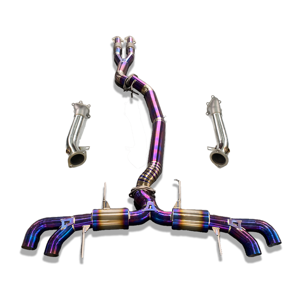 Titanium Exhaust System for Nissan GTR R35 (2008–2023) Non-Valved