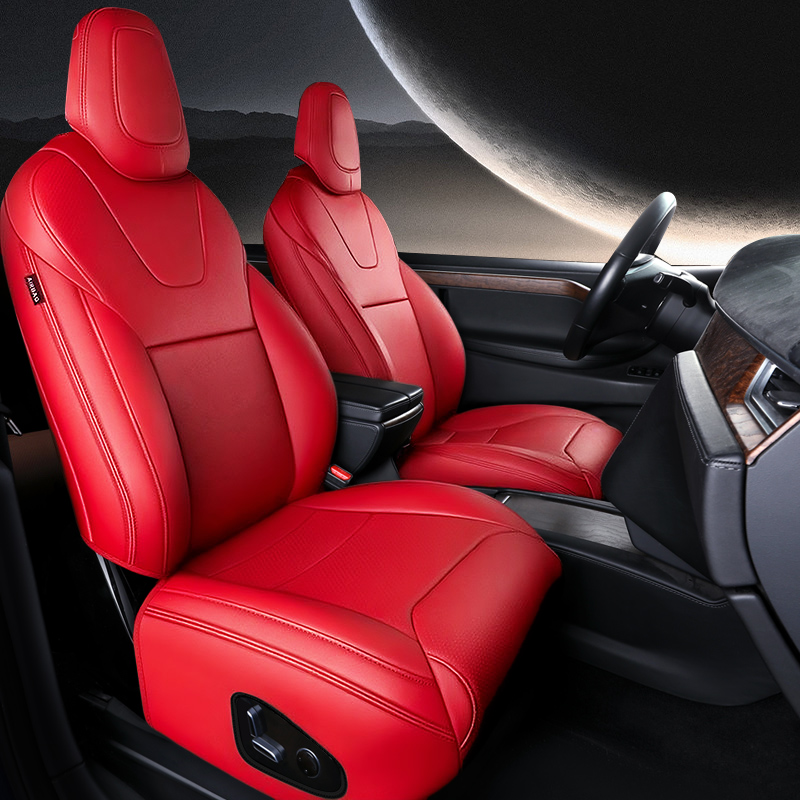 For Tesla Model S/X Seat Covers 2012–2024 5–7 Seat Nappa Leather Full Set