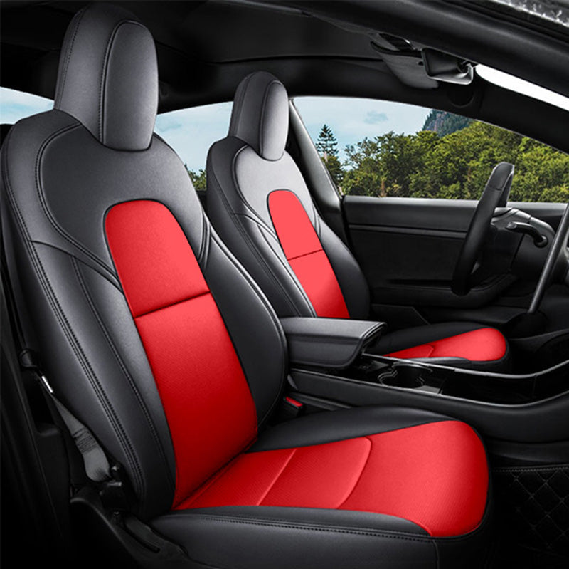 All-Inclusive Custom Tesla Model 3/Highland/Y/Juniper (2016-2025) Nappa Leather Car Seat Covers – Full Set