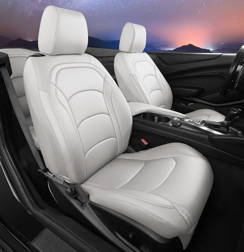 Custom Fit Seat Covers for Chevy Camaro Coupe (LT/LS/RS/SS)(2016-2025) – Full Set, Waterproof Faux Leather