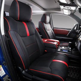 Custom For Toyota Tundra(2014-2021) Luxury Leather Car Seat Covers Full Set