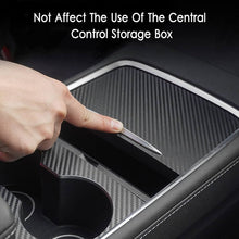 Load image into Gallery viewer, Real Carbon Fiber Center Console Trim Panel Cover For Tesla Model 3 Y