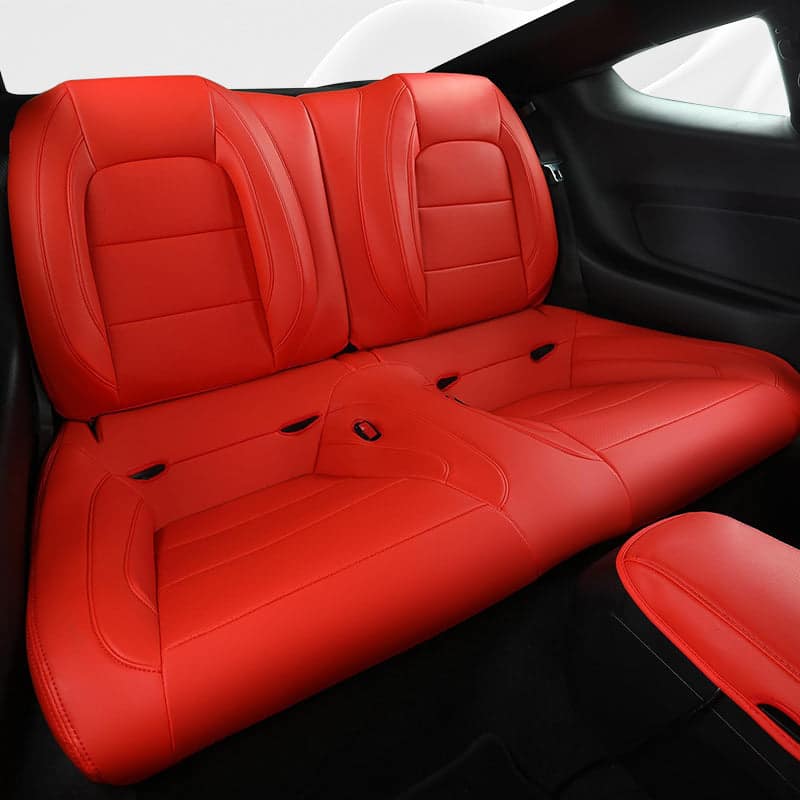 Custom Leather Seat Covers for Ford Mustang Coupe (2015–2025) – Full Set, Sporty Fit