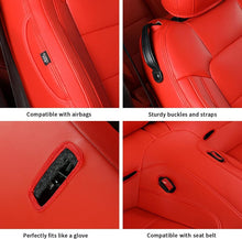 Load image into Gallery viewer, Custom Leather Seat Covers for Ford Mustang Coupe (2015–2025) – Full Set, Sporty Fit