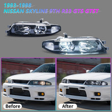 Load image into Gallery viewer, LED DRL Headlight &amp; Turn Signal Assembly for Nissan Skyline R33 GT-R GT-S GT-T (1993–1998)