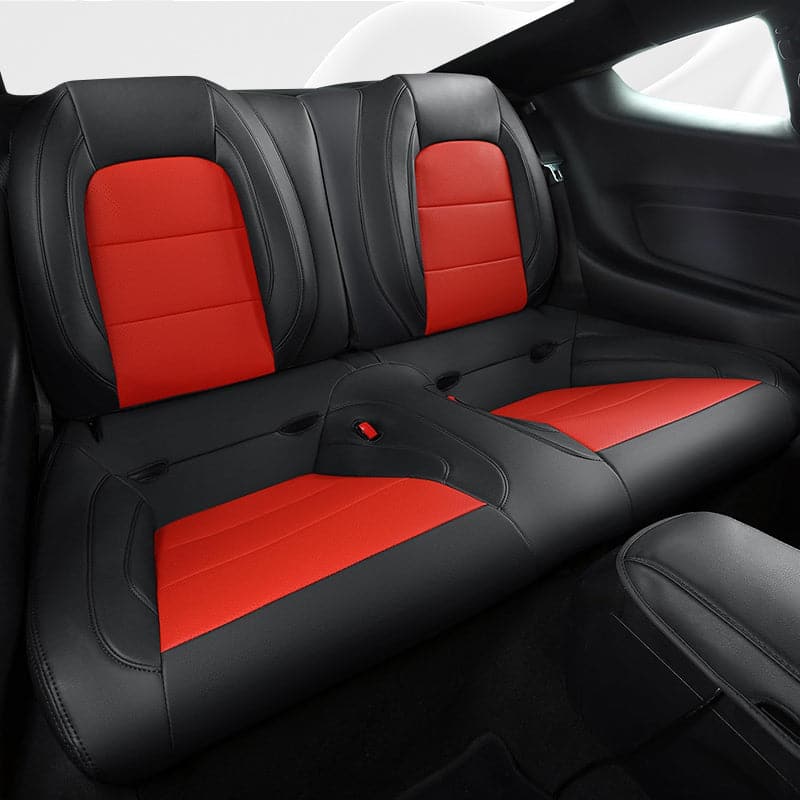 Custom Leather Seat Covers for Ford Mustang Coupe (2015–2025) – Full Set, Sporty Fit