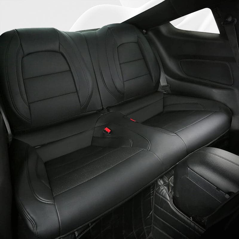 Custom Leather Seat Covers for Ford Mustang Coupe (2015–2025) – Full Set, Sporty Fit