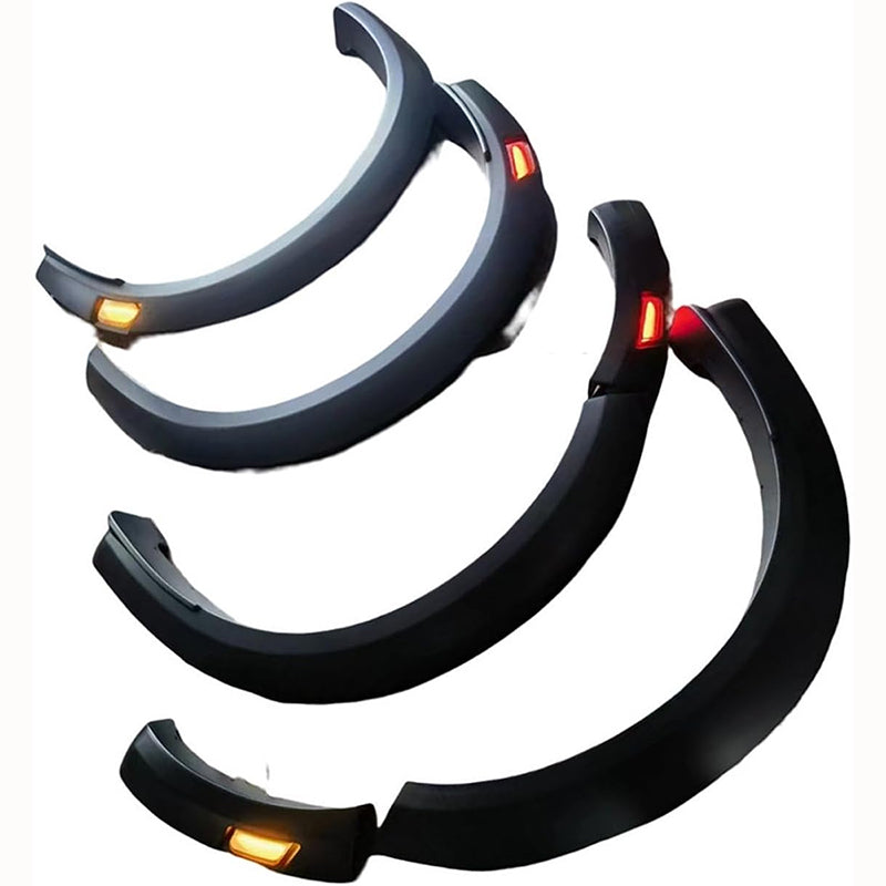 Matte Black LED Fender Flares for 2015–2025 Ford Ranger T7/T8/T9 – Front & Rear Wheel Arch Kit