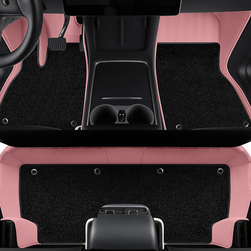 Amancarport for Tesla Model 3/Y  (Highland/Juniper) 360° Full Wrap All-Weather Leather Floor Mat