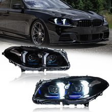 Load image into Gallery viewer, For BMW 5 Series F10 2010-2017 Snake Eyes Style LED Lens Headlights Assembly Upgrade