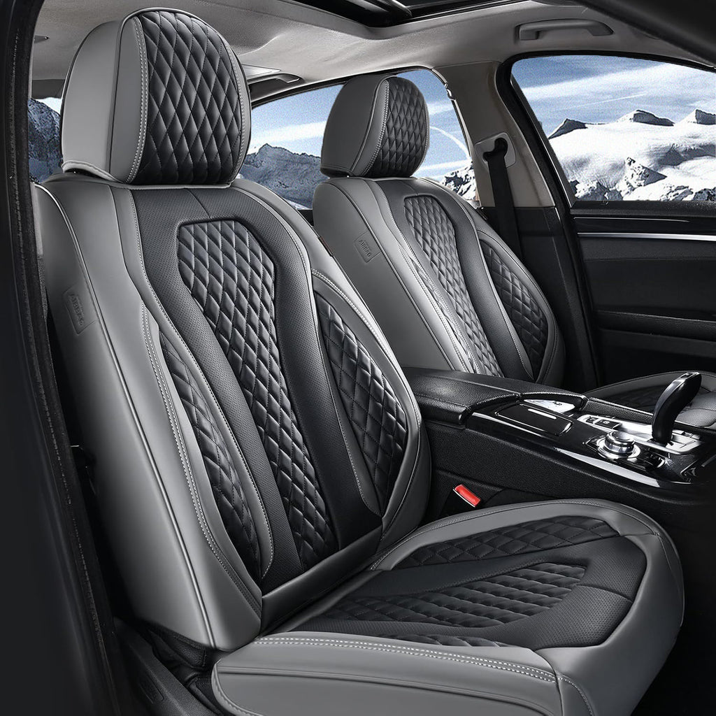 Amancarport Nappa Leather Car Seat Cover Universal Fit for Most Vehicles