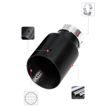 Load image into Gallery viewer, 4 Inch Stainless Steel Exhaust Tip Matte Silver or Black Honeycomb Design Universal Bolt-On
