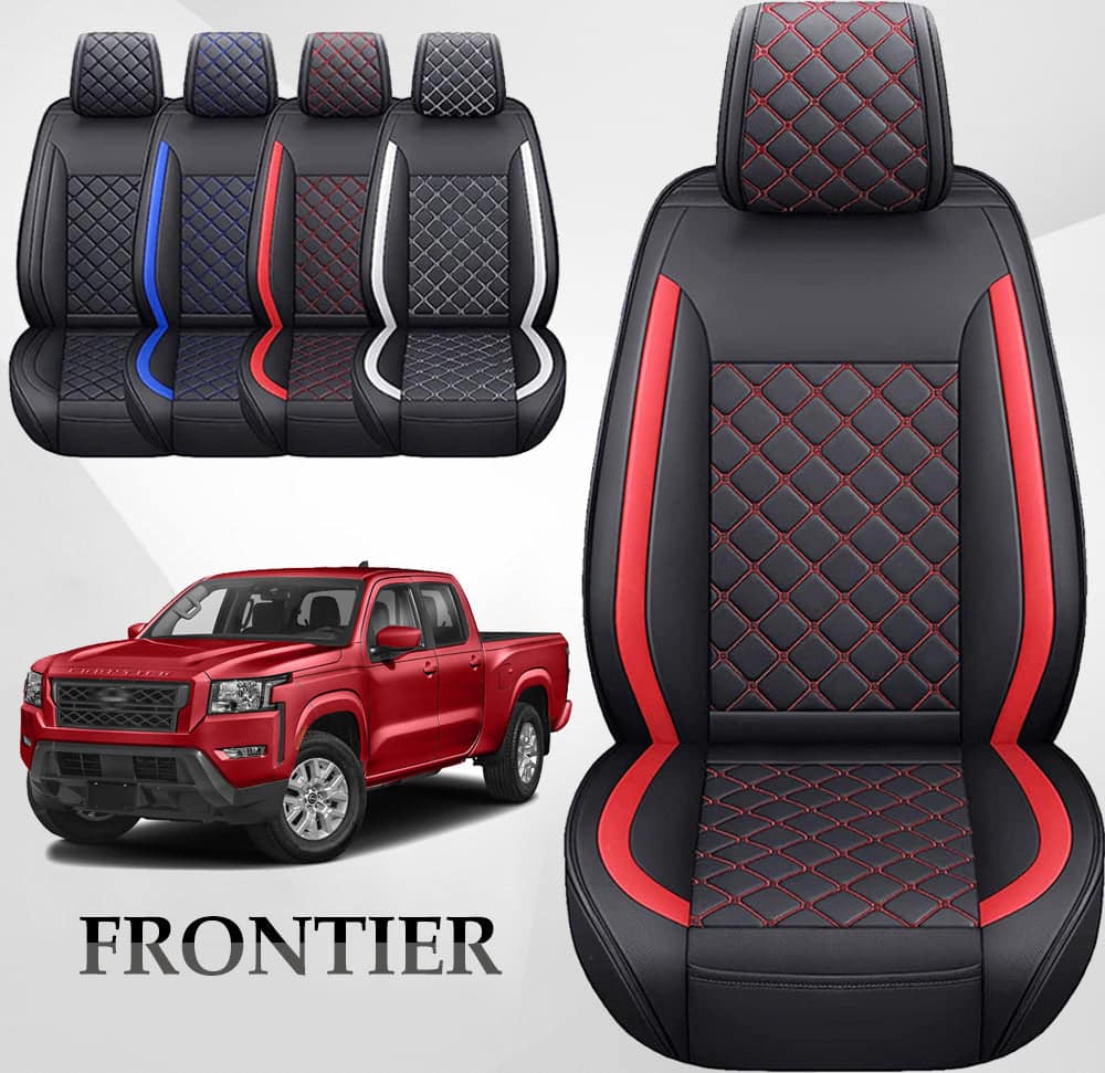 Custom Fit Leather Car Seat Covers Full Set For Nissan Frontier (2005-2026)