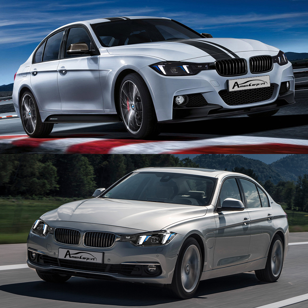 Suitable for 2013–2018 BMW 3 Series F30 LED Headlight Assembly Upgrade with Projector Lens and DRL