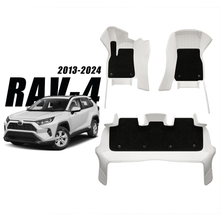 Load image into Gallery viewer, Custom for Toyota RAV4(2013-2024) Leather Floor Mat Fully Surrounded By All-Weather Floor Mat