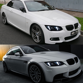 2010–2013 BMW E93/E92 M3 LCI Snake Eye LED Headlight Retrofit with Projector Lens