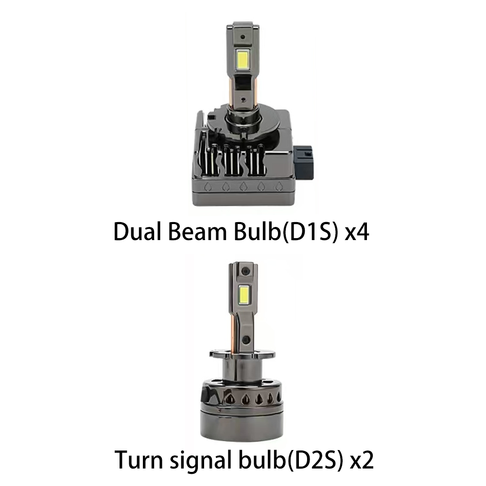 LED Headlight Bulbs for BMW E92/E93, D1S/D2S Replacement, 240W 55000LM 6000K White