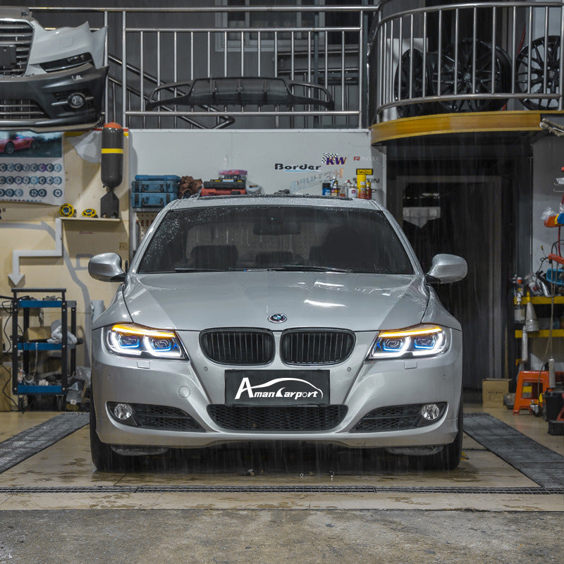 Applicable to 2005-2012 BMW 3 Series E90 LED Lens Headlights Assembly Upgrade Version, Streamer Turn Signal