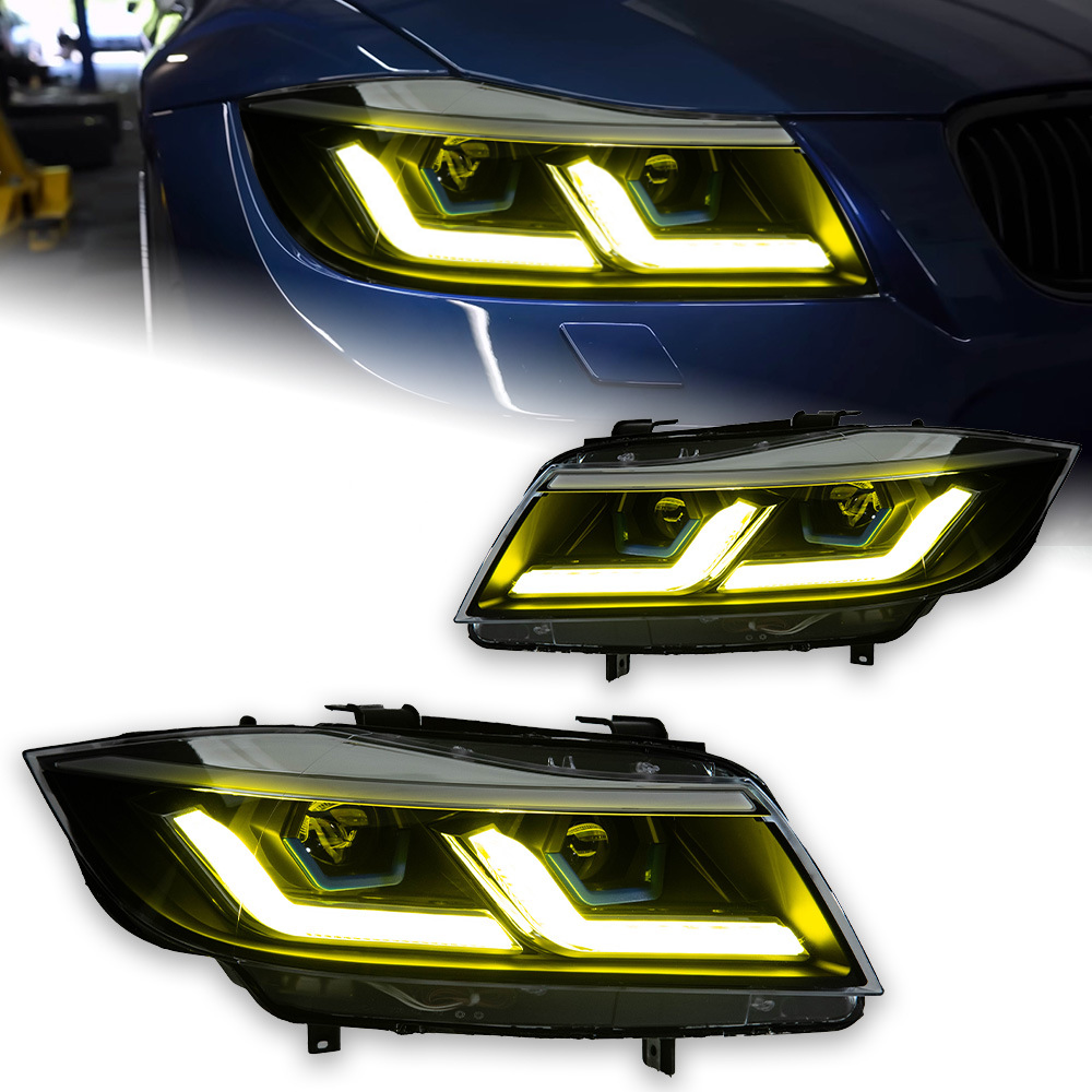 Applicable to 2005-2012 BMW 3 Series E90 LED Headlight Assembly Upgrade Version, Streamer Turn Signal