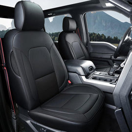 Custom Fit All-inclusive Luxury Premium Leather Car Seat Cover Special For Ford F150 (2015-2023), F250, F350, F450 (2017-2023)