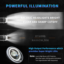 Load image into Gallery viewer, Compatible LED Projector Headlights for Mini Cooper R50 R52 R53 2001–2007 with Sequential Turn Signals and Dynamic DRL
