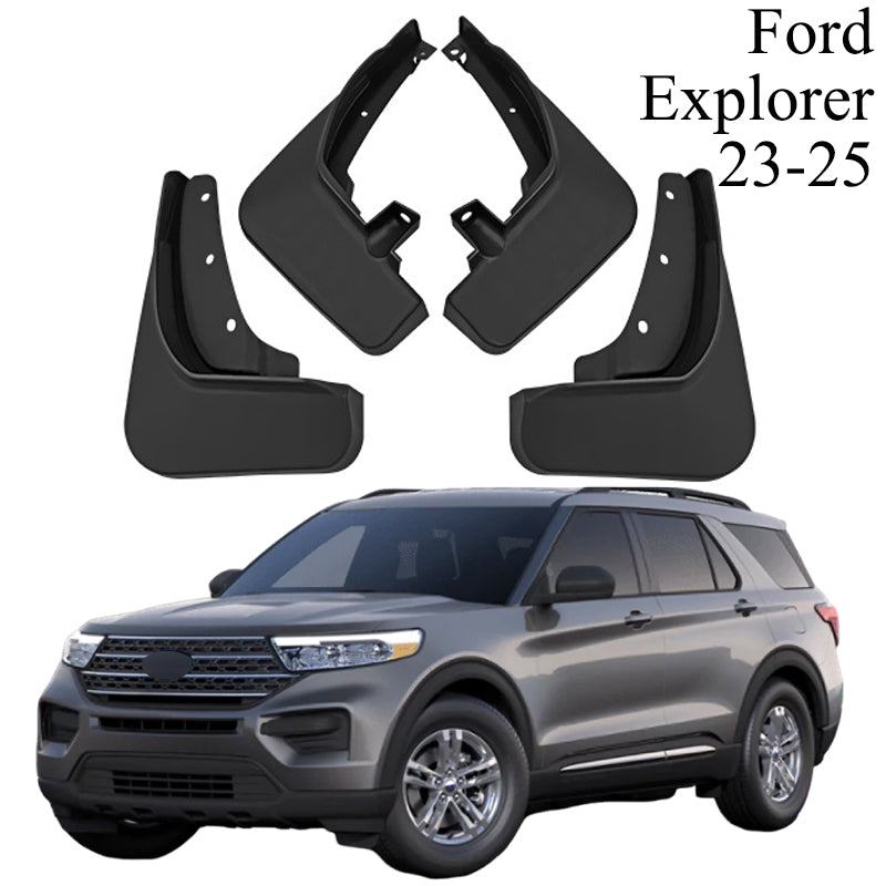 Mud Flaps for Ford Explorer 2011–2025 No-Drill Custom Fit All-Weather Front & Rear Splash Guards (4PCS)