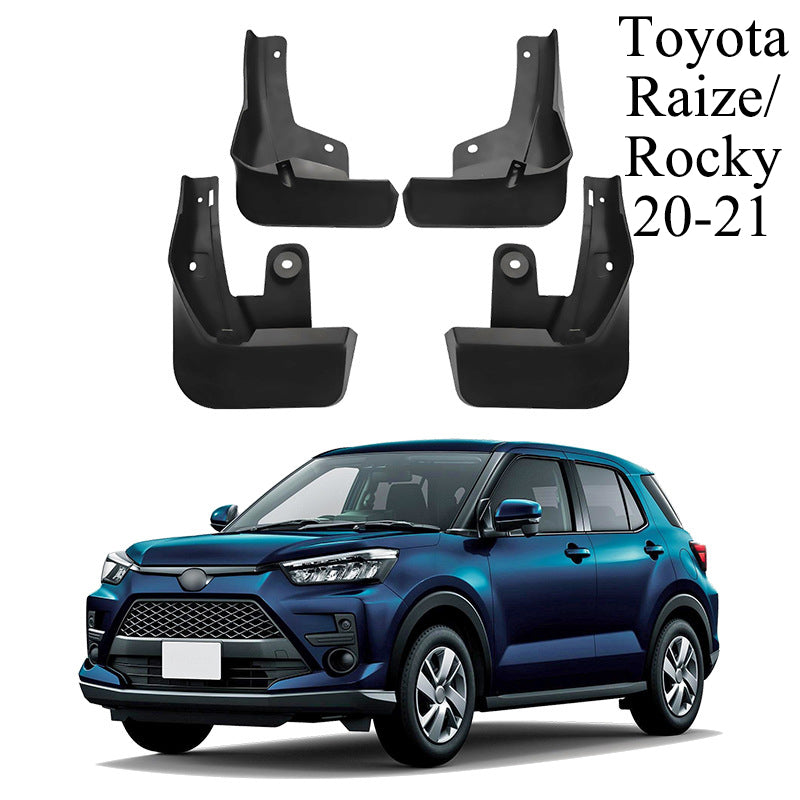 Mud Flaps for Toyota Raize / Rocky 2020–2021 No-Drill Custom Fit All-Weather Front & Rear Splash Guards (4PCS)