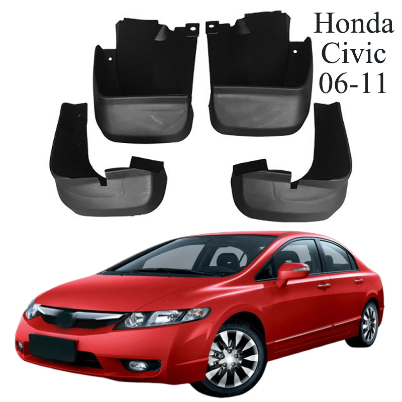 Mud Flaps for Honda Civic Hatchback 1996–2025 No-Drill Custom Fit All-Weather Front & Rear Splash Guards (4PCS)