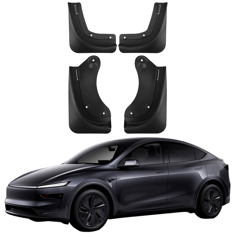 Amancarport® Mud Flaps for Tesla Model Y 2021–2026 No-Drill Custom Fit Front & Rear Splash Guards (4PCS)