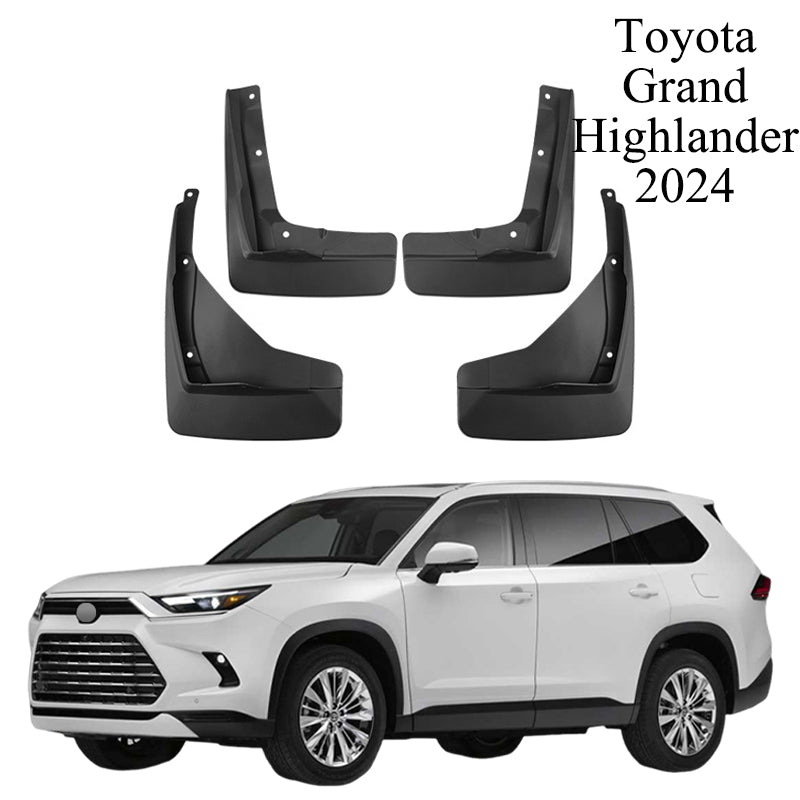 Mud Flaps for Toyota Highlander 2001–2026 No-Drill Front & Rear Custom Fit All-Weather Splash Guards
