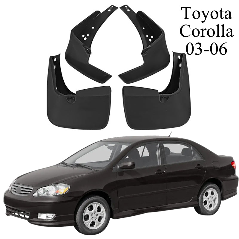 Mud Flaps for Toyota Corolla 1993–2024 No-Drill Custom Fit All-Weather Front & Rear Splash Guards (4PCS)