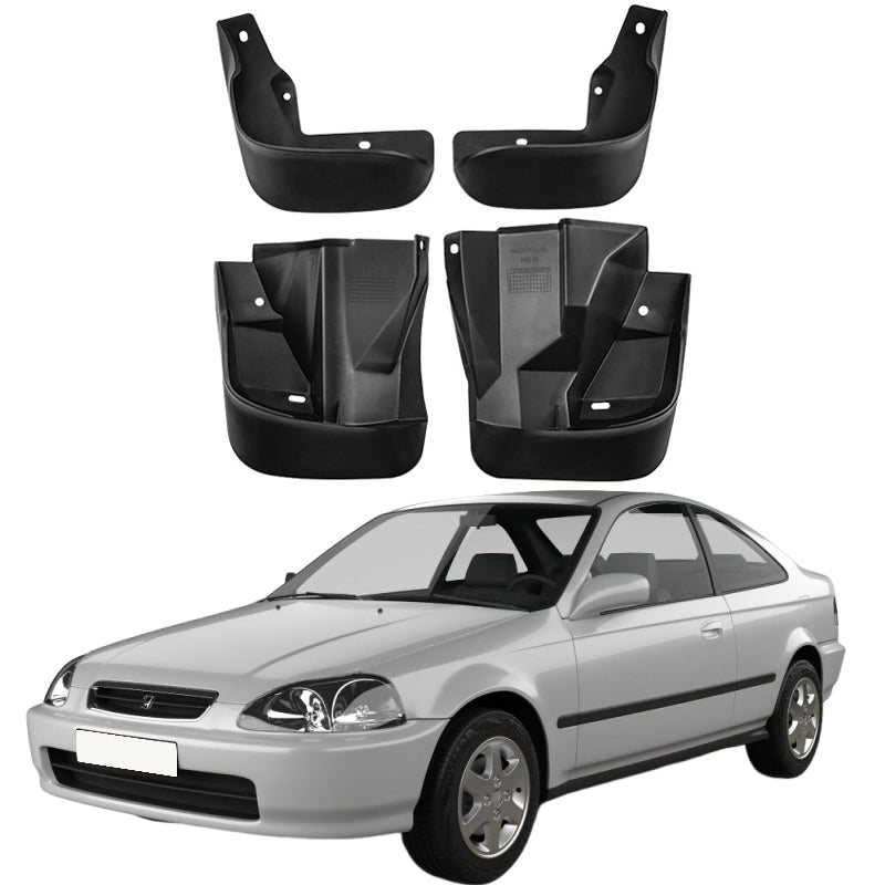 Mud Flaps for Honda Civic Hatchback 1996–2025 No-Drill Custom Fit All-Weather Front & Rear Splash Guards (4PCS)