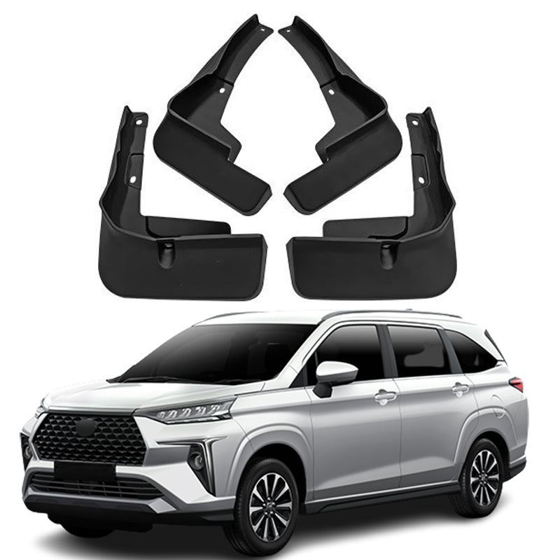 Amancarport® No-Drill Mud Flaps for Toyota Veloz 2021–2025 Custom Fit All-Weather Front & Rear Splash Guards (4PCS)