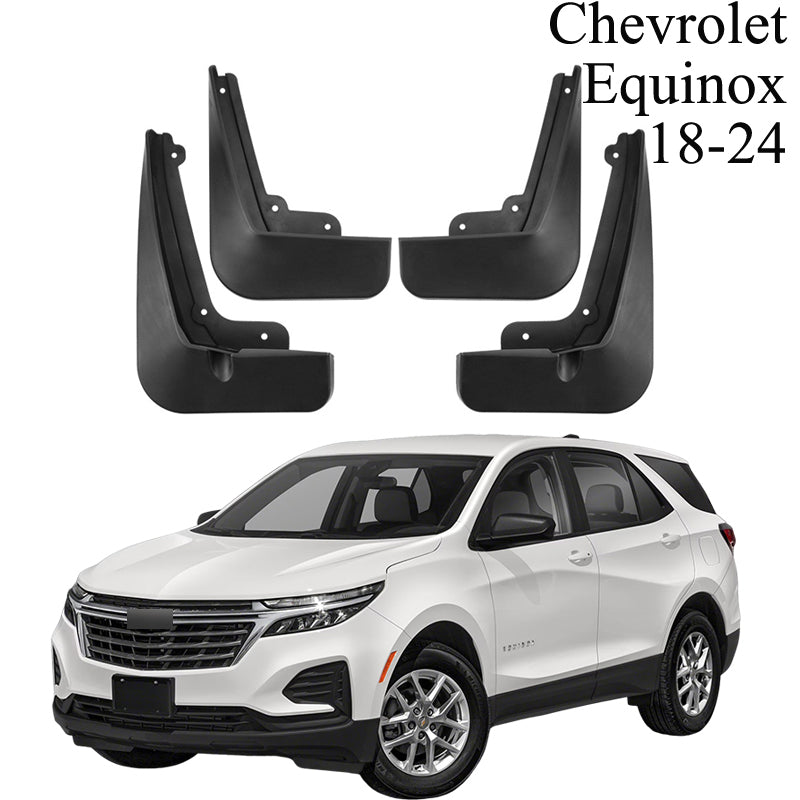 Mud Flaps for Chevrolet Equinox 2018–2024 No-Drill Custom Fit All-Weather Front & Rear Splash Guards (4PCS)