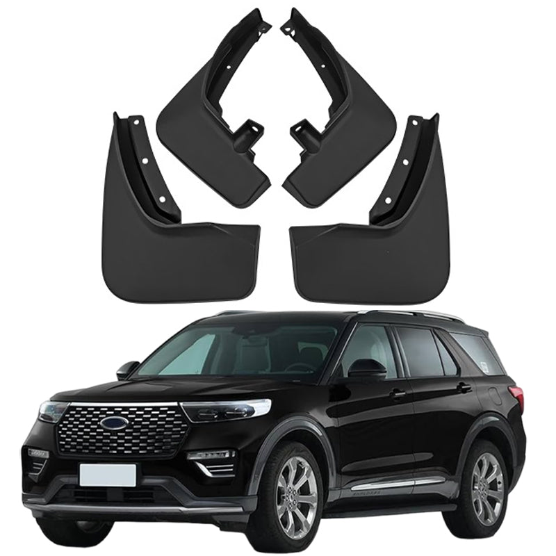 Mud Flaps for Ford Explorer 2011–2025 No-Drill Custom Fit All-Weather Front & Rear Splash Guards (4PCS)