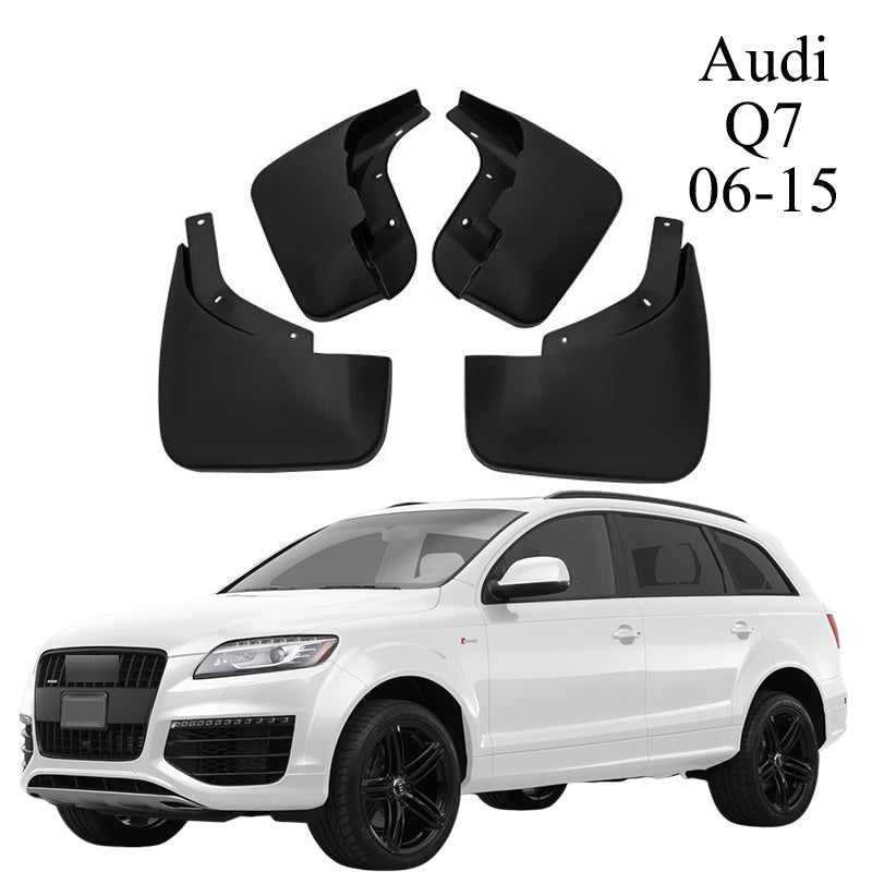 Mud Flaps for Audi Q7 2006–2019 No-Drill Custom Fit All-Weather Front & Rear Splash Guards (4PCS)