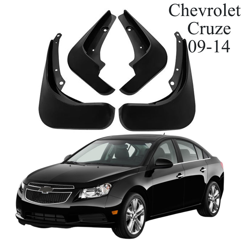 Mud Flaps for Chevrolet Cruze Hatchback 2009–2018 No-Drill Custom Fit All-Weather Front & Rear Splash Guards (4PCS)