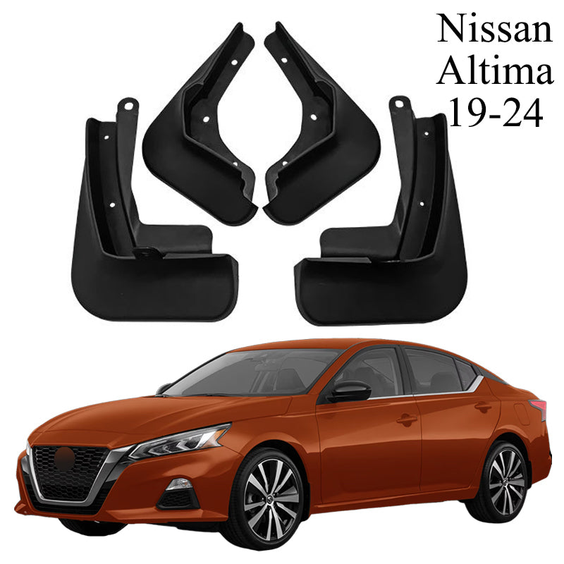 Mud Flaps for Nissan Altima 2019–2024 No-Drill Custom Fit Front & Rear Splash Guards (4PCS)