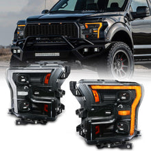 Load image into Gallery viewer, For Ford Raptor F-150 LED Dual Beam Projector Headlights 2015–2020 Sequential Turn Signal Plug and Play
