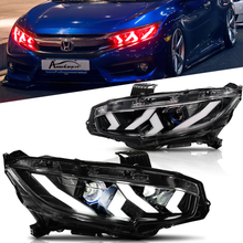 Load image into Gallery viewer, Demon Eye LED Headlights for 2016-2021 Honda Civic 10th Gen Projector Front Lamp Assembly (Pair)