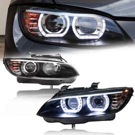 LED DTM Halo Headlights for BMW E92/E93 3 Series 2007–2010 328i 330i 335i M3 Coupe