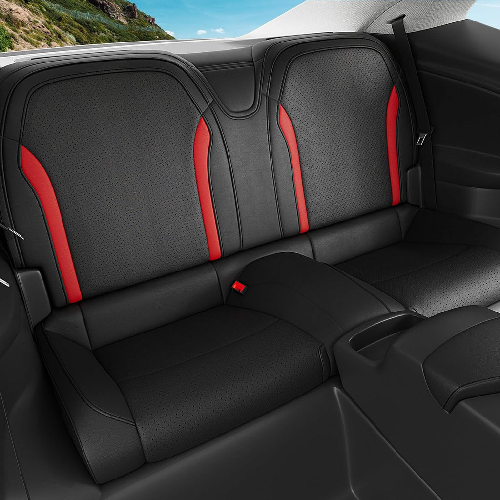 Custom Fit Seat Covers for Chevy Camaro Coupe (LT/LS/RS/SS)(2016-2025) – Full Set, Waterproof Faux Leather