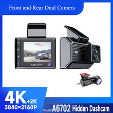 Load image into Gallery viewer, 2025 New Car Dash Cam - 3 Views, 4K+1K Resolution, High-Quality Night Vision, Wi-Fi &amp; GPS